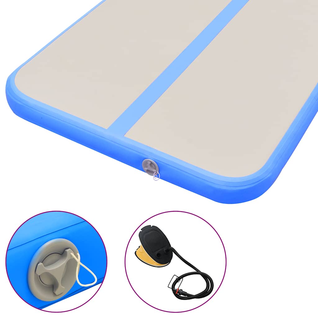 Strunjača na napuhavanje s crpkom 800 x 100 x 10 cm PVC plava