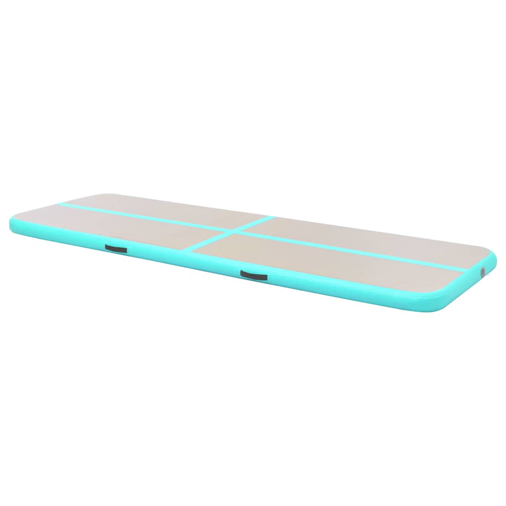 Strunjača na napuhavanje s crpkom 800 x 100 x 10 cm PVC zelena