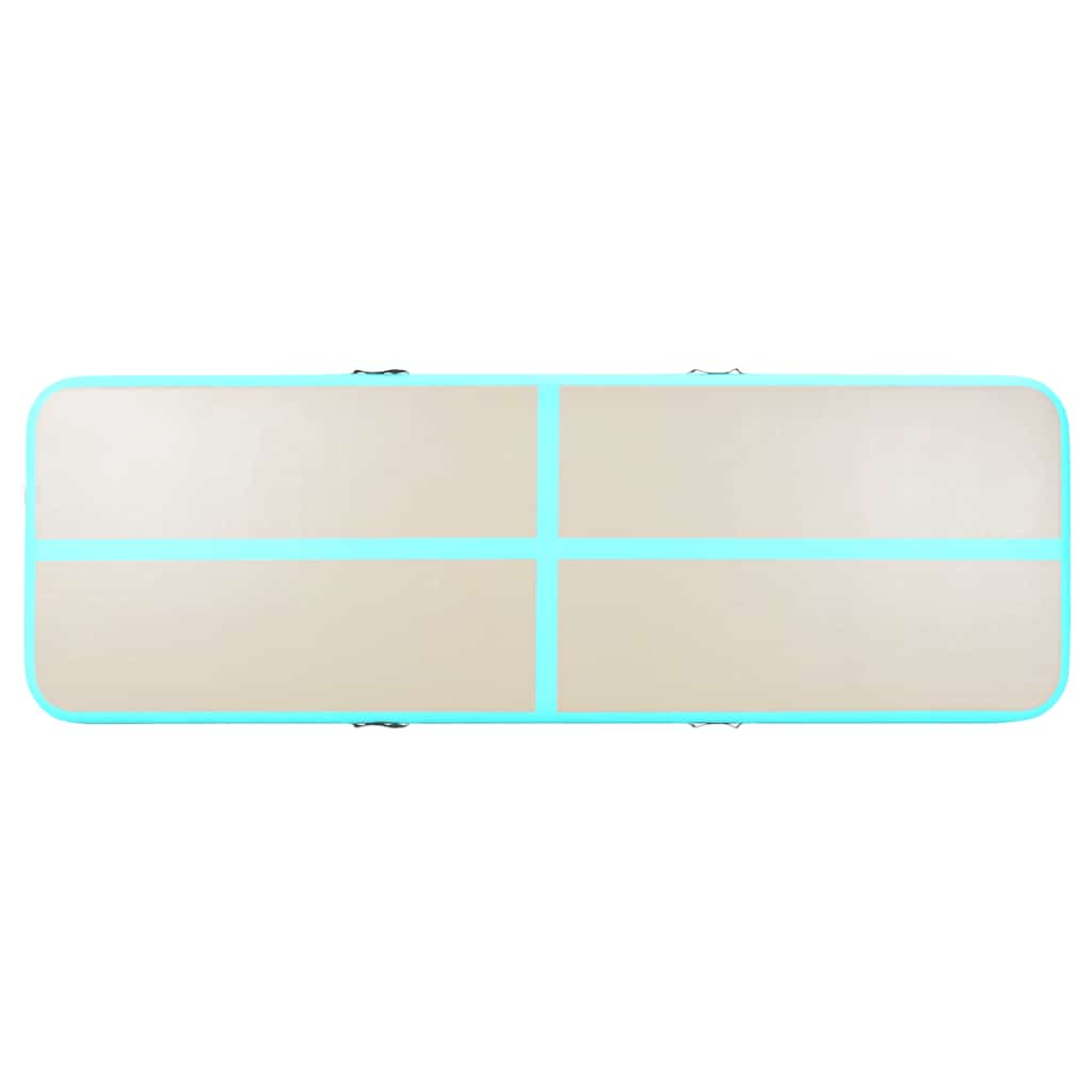 Strunjača na napuhavanje s crpkom 800 x 100 x 10 cm PVC zelena