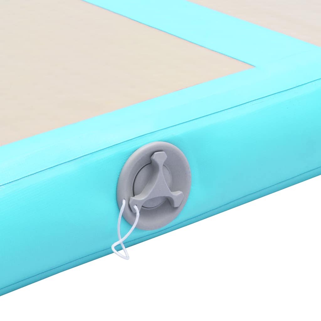 Strunjača na napuhavanje s crpkom 800 x 100 x 10 cm PVC zelena