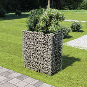 Gabionska sadilica od pocinčanog čelika 90 x 50 x 100 cm