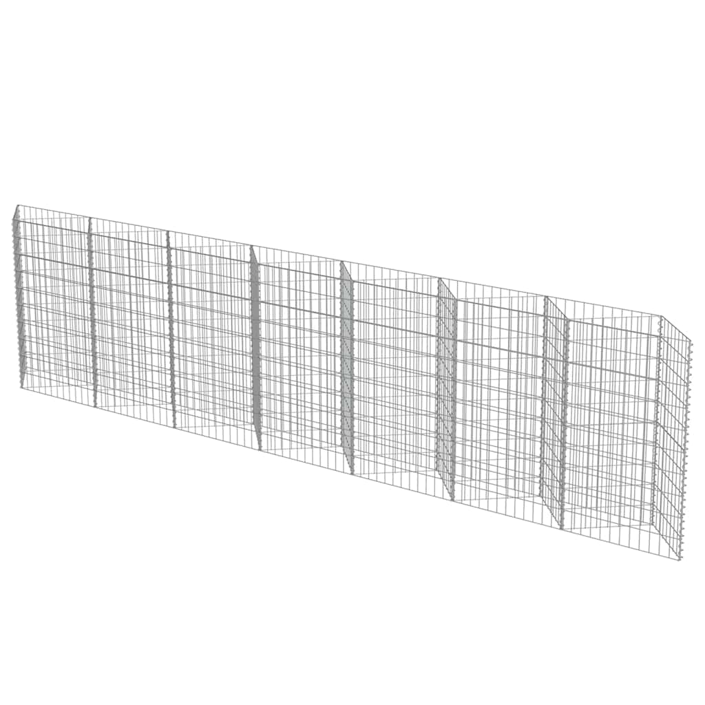 Gabionski zid od pocinčanog čelika 450 x 30 x 100 cm