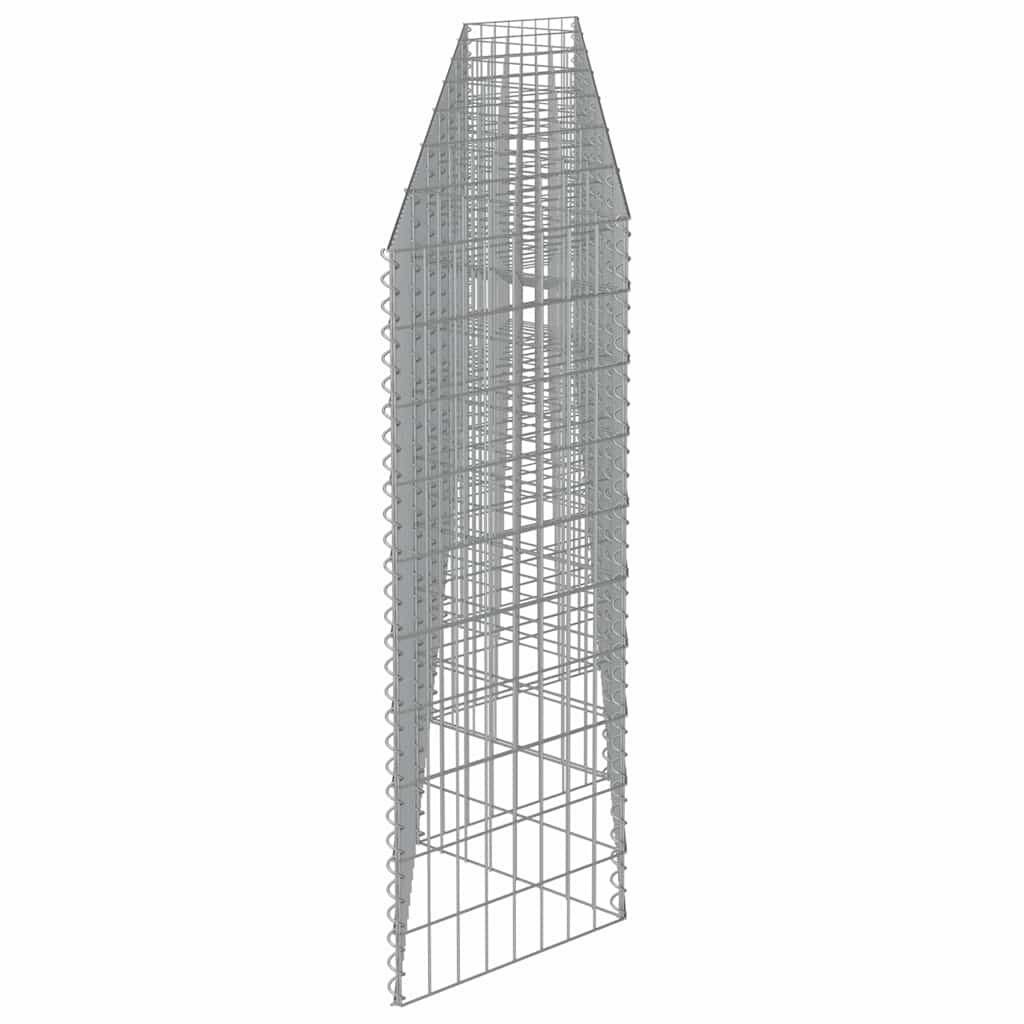 Gabionski zid od pocinčanog čelika 450 x 30 x 100 cm