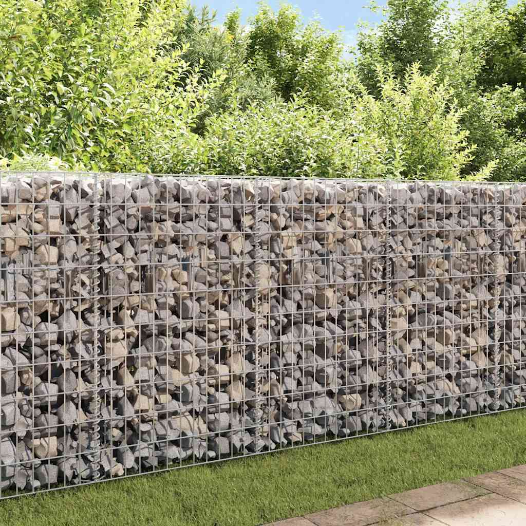 Gabionski zid od pocinčanog čelika 450 x 30 x 100 cm