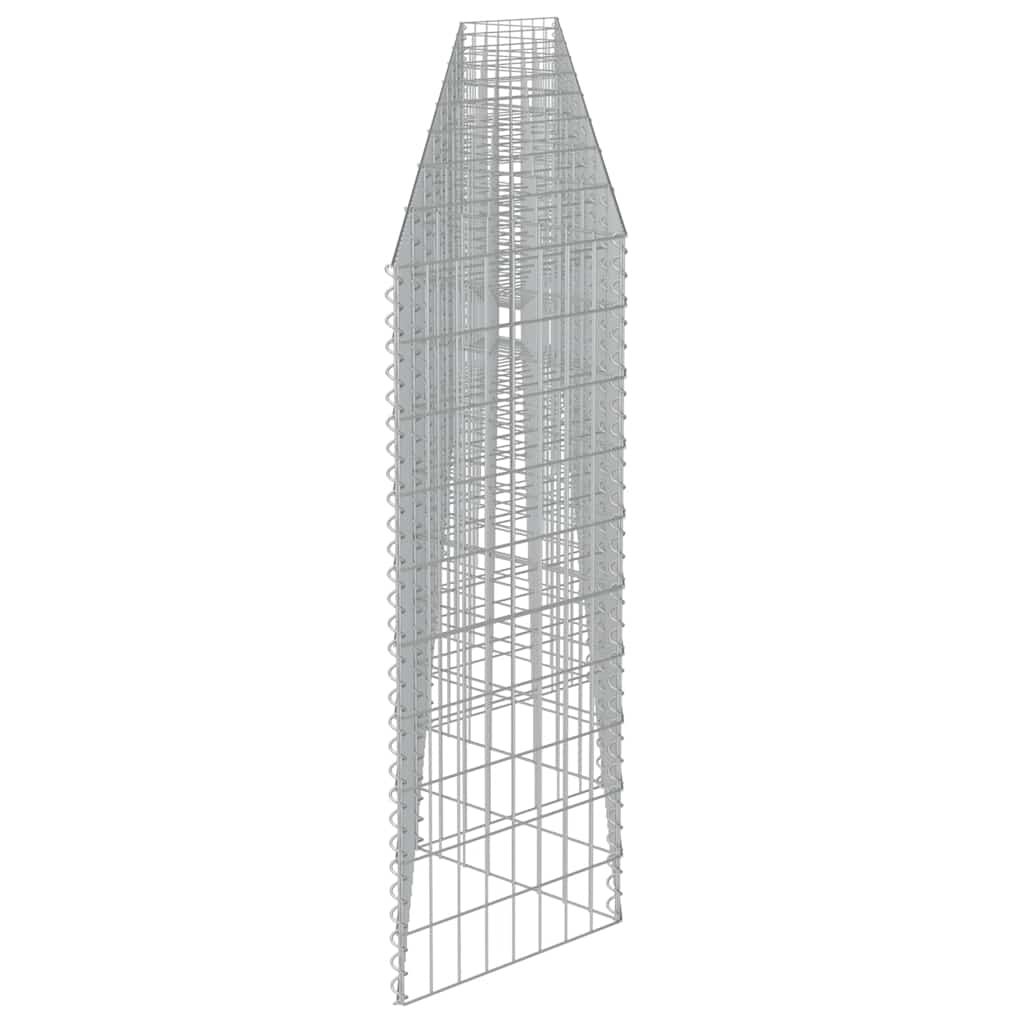 Gabionski zid od pocinčanog čelika 630 x 30 x 100 cm