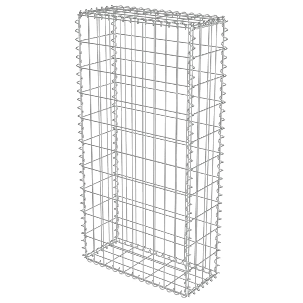 Gabionski zid s poklopcima od pocinčanog čelika 50 x 20 x 100 cm