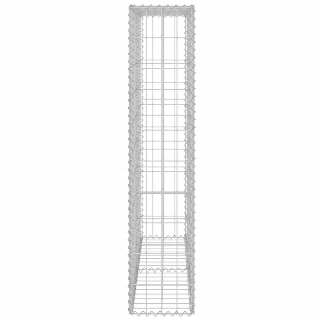 Gabionski zid s poklopcima od pocinčanog čelika 80 x 20 x 100 cm
