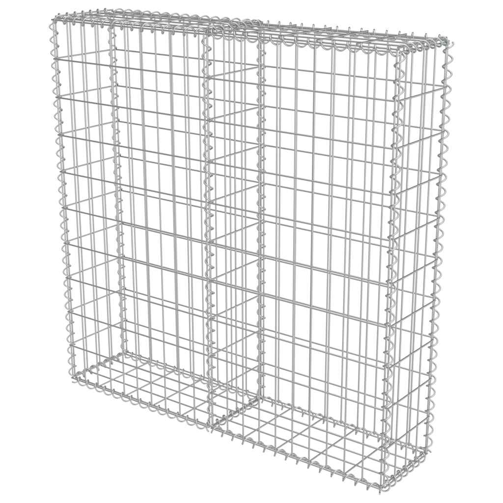 Gabionski zid s poklopcima od pocinčanog čelika 100 x 20 x 100 cm