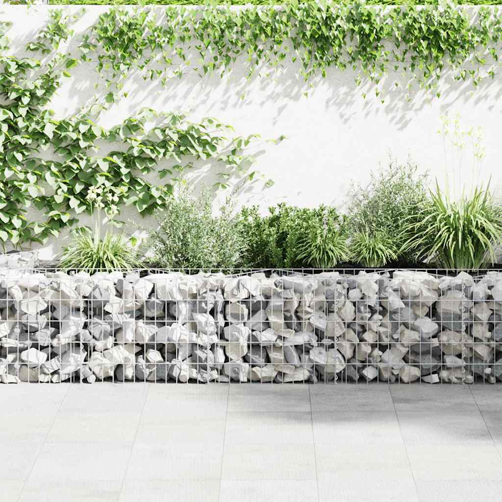 Gabionski zid s poklopcima od pocinčanog čelika 600 x 50 x 50 cm