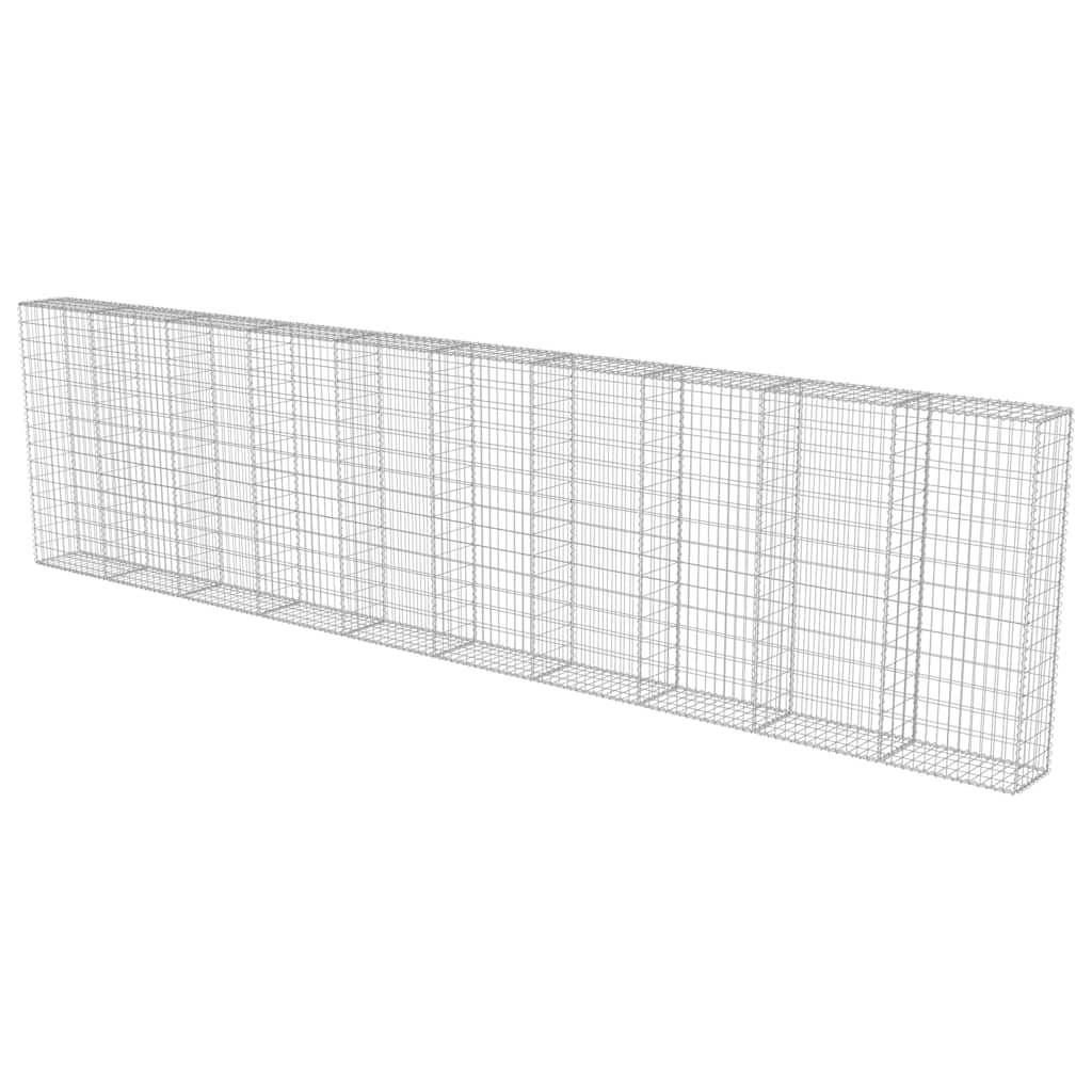 Gabionski zid s poklopcima od pocinčanog čelika 600 x 30 x 150 cm