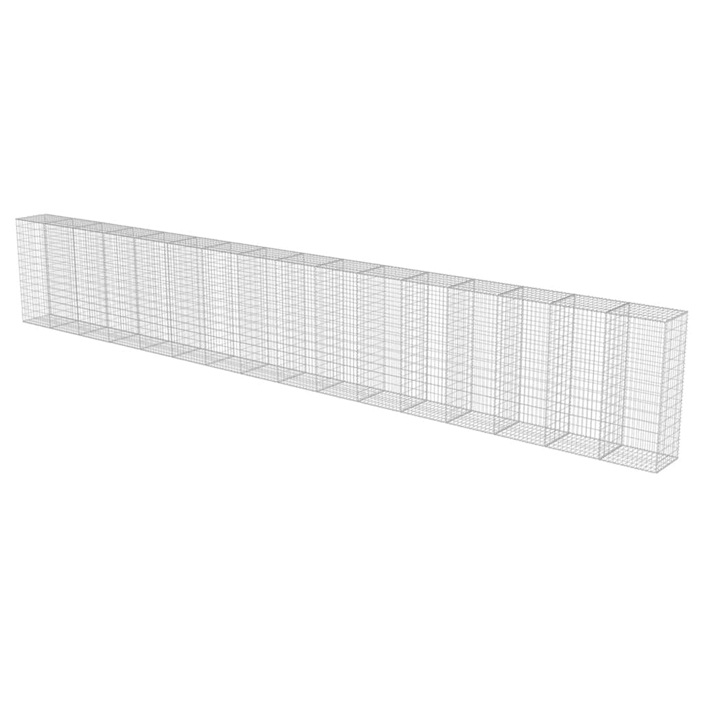 Gabionski zid s poklopcima od pocinčanog čelika 900 x 50 x 150 cm