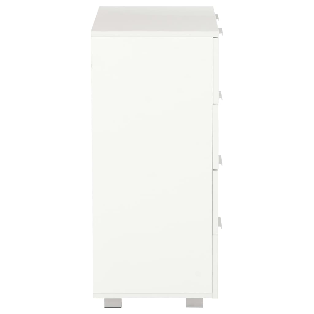 Komoda visoki sjaj bijela 60 x 35 x 80 cm od konstruiranog drva