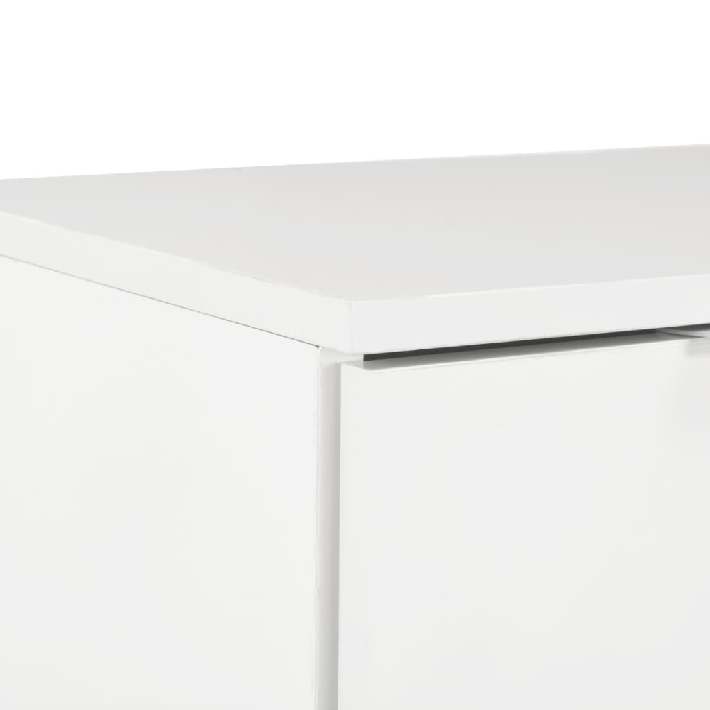 Komoda visoki sjaj bijela 71 x 35 x 80 cm od konstruiranog drva