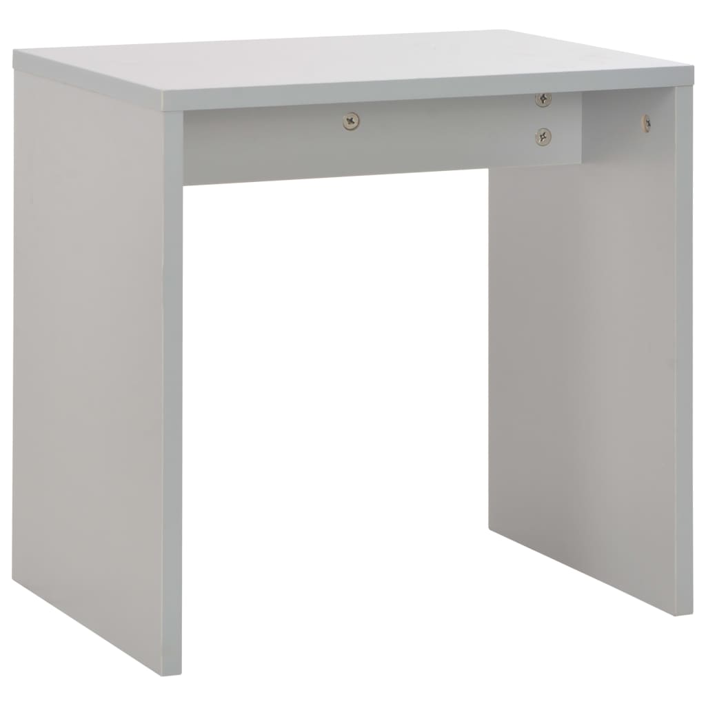 Toaletni stolić s ogledalom i stolcem sivi 104 x 45 x 131 cm