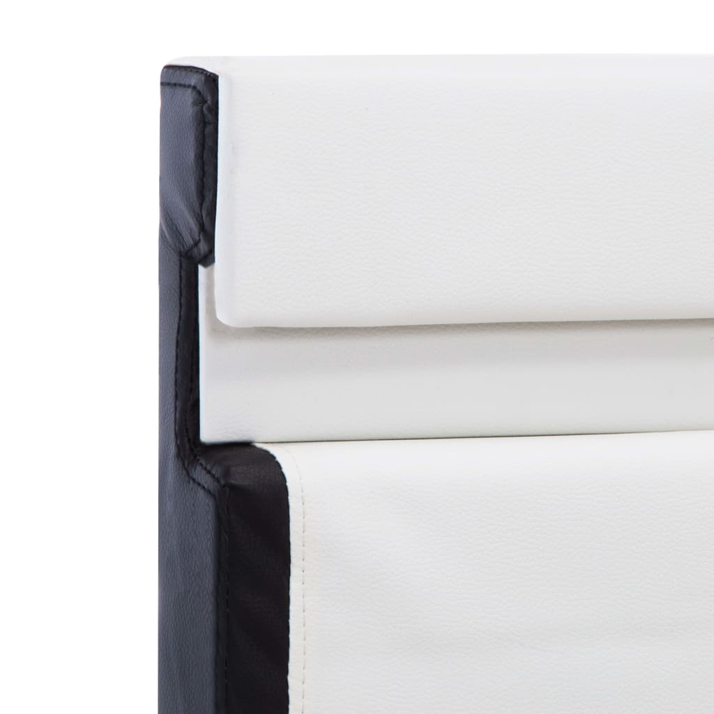v Okvir za krevet od umjetne kože LED bijeli 120 x 200 cm