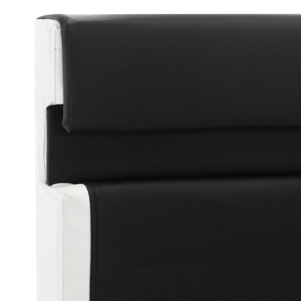 Okvir za krevet od umjetne kože s LED svjetlom crni 90 x 200 cm