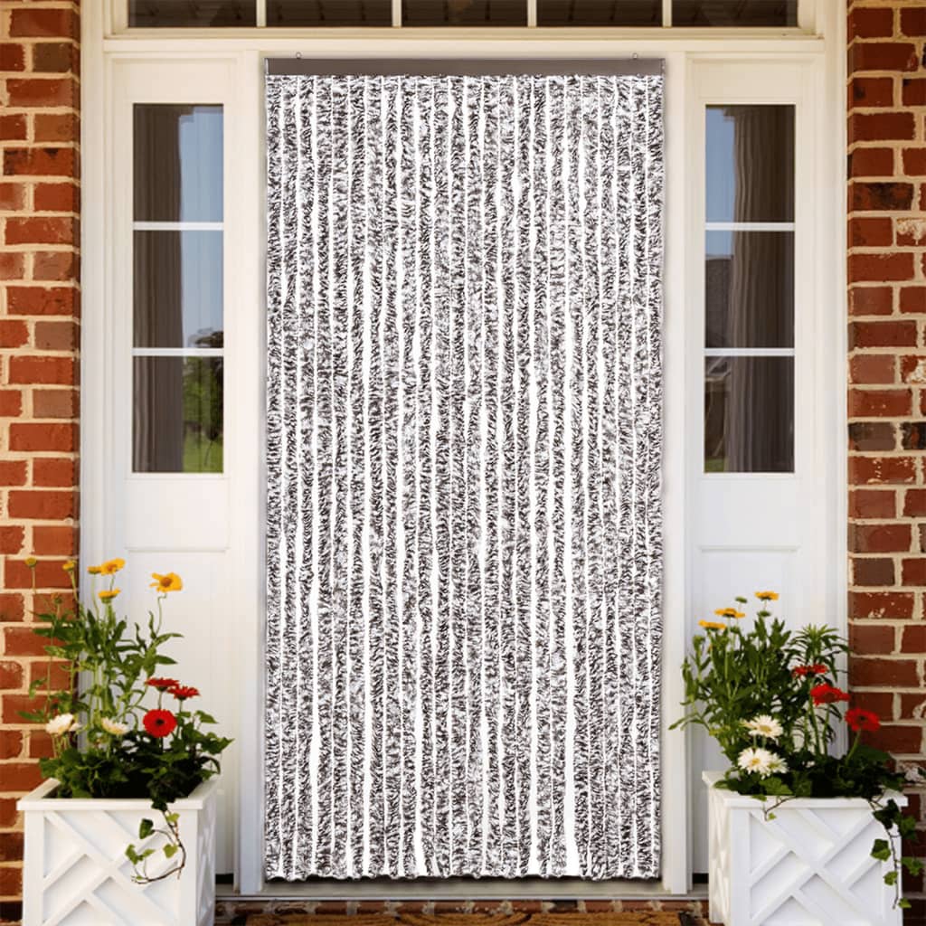 Zastor protiv insekata smeđi-bež 100 x 220 cm šenil