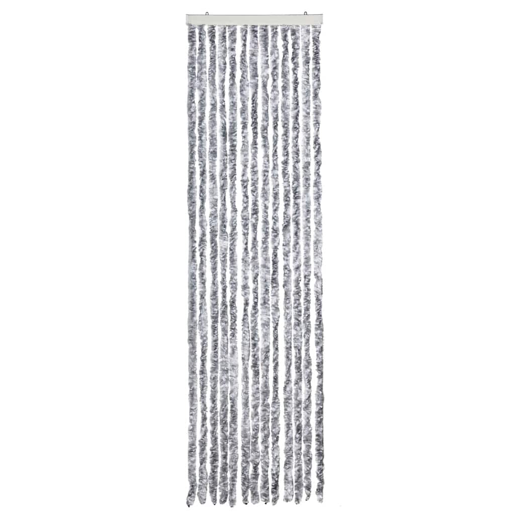 Zastor protiv insekata sivo-bijeli 56 x 185 cm šenil