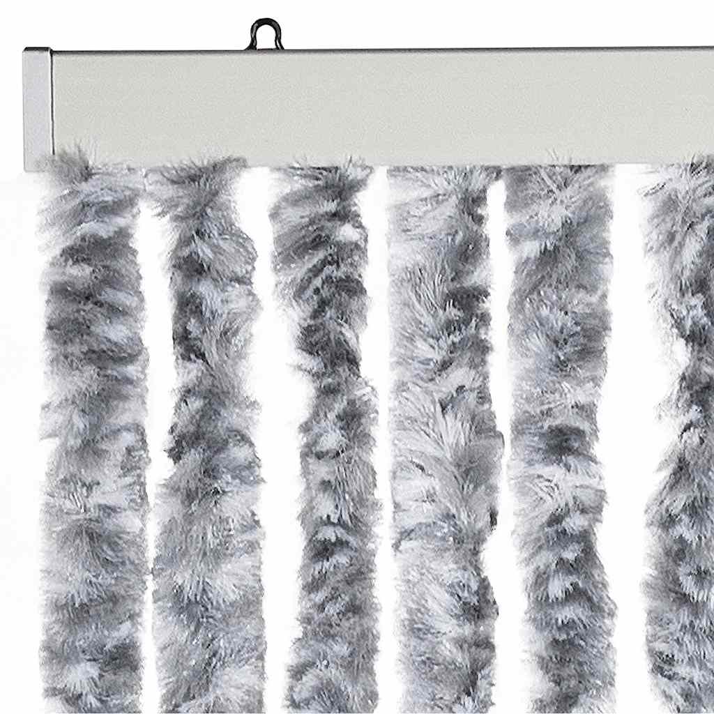 Zastor protiv insekata sivo-bijeli 56 x 185 cm šenil