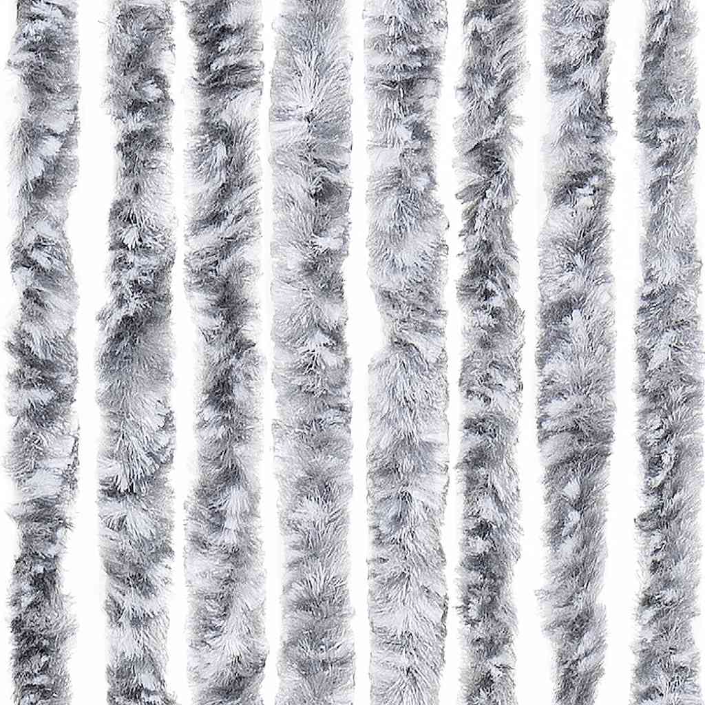Zastor protiv insekata sivo-bijeli 56 x 185 cm šenil