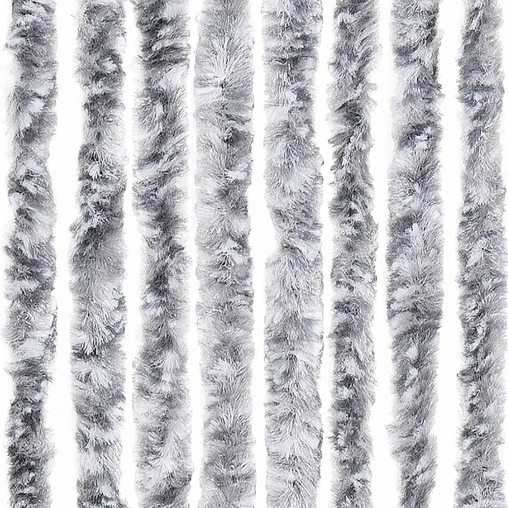 Zastor protiv insekata sivo-bijeli 100 x 220 cm šenil