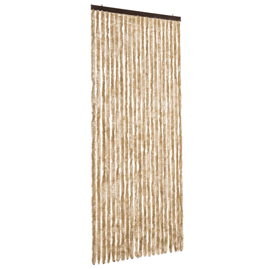 Zastor protiv insekata bež 90 x 220 cm šenil