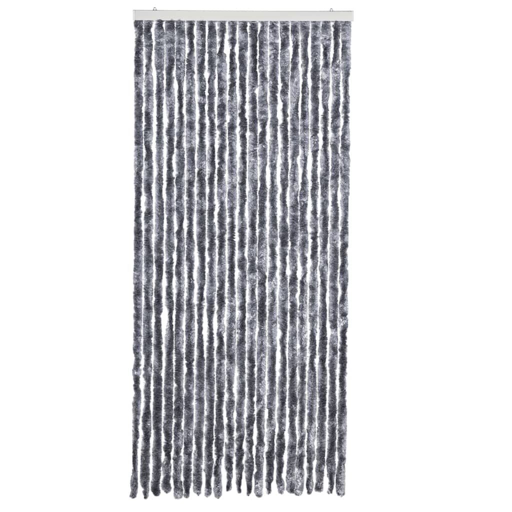 Zastor protiv insekata srebrni 90 x 220 cm šenil