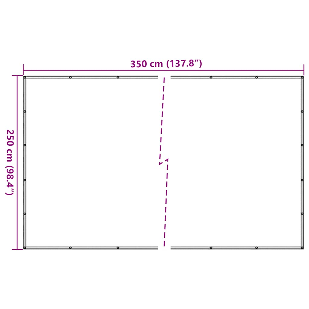 Mreža za prikolicu HDPE 2,5 x 3,5 m crna