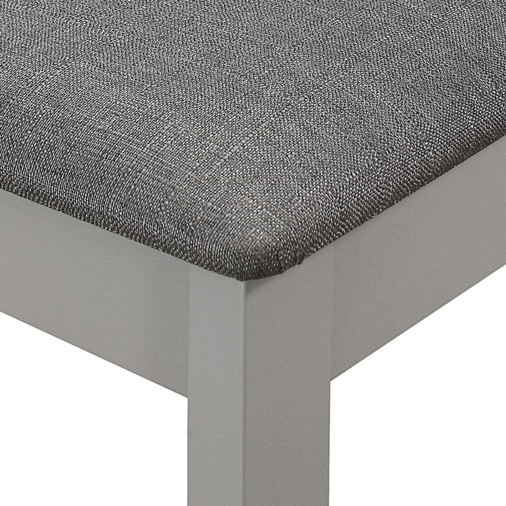 3-dijelni blagovaonski set od MDF-a sivi