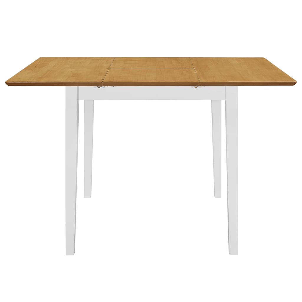 276409  5 Piece Dining Set MDF White (247625+247635)