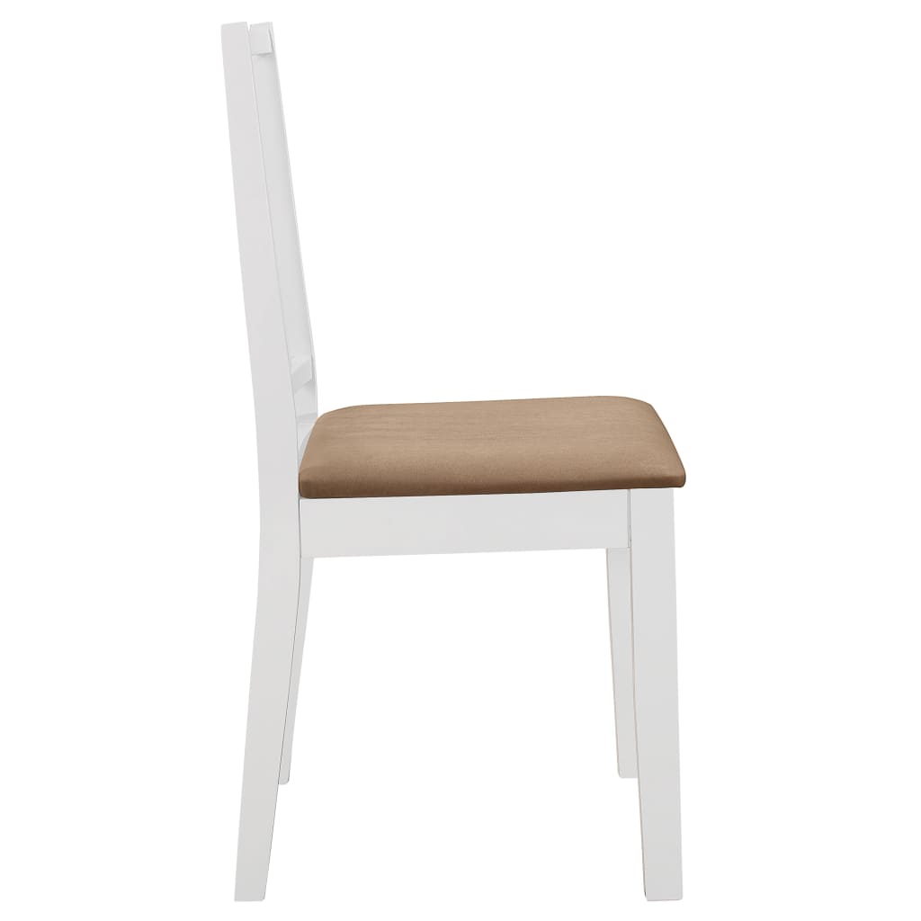 276409  5 Piece Dining Set MDF White (247625+247635)