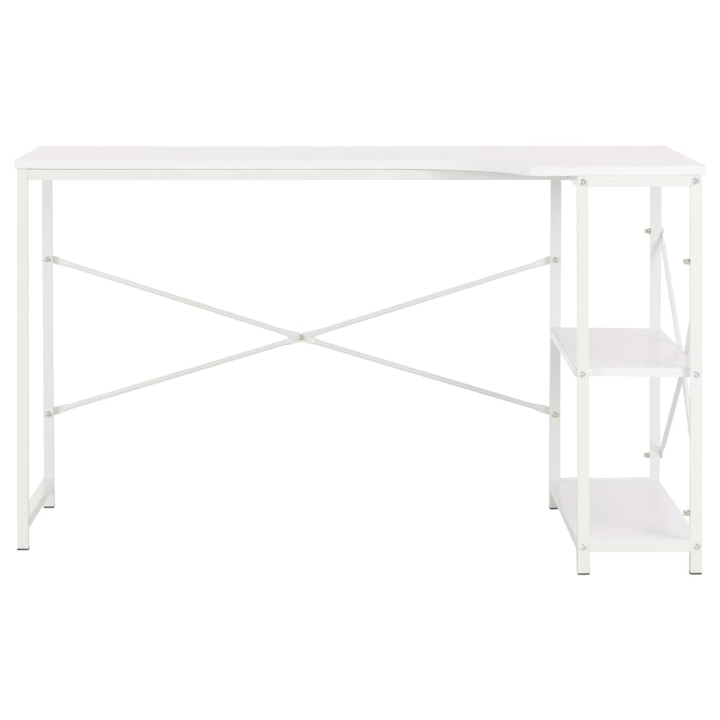 Stol za računalo bijeli 120 x 72 x 70 cm