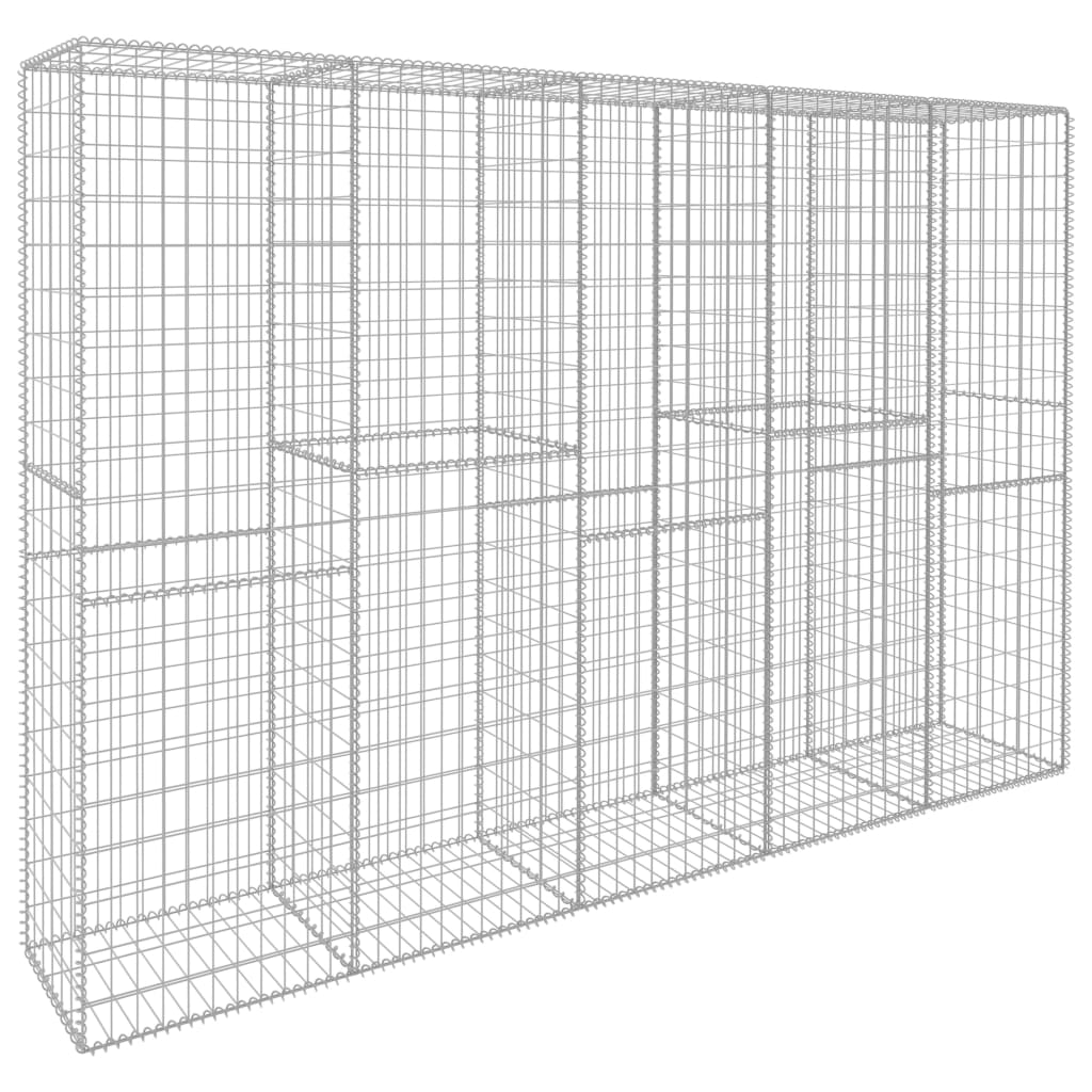 Gabionski zid s poklopcem od pocinčanog čelika 300x50x200 cm