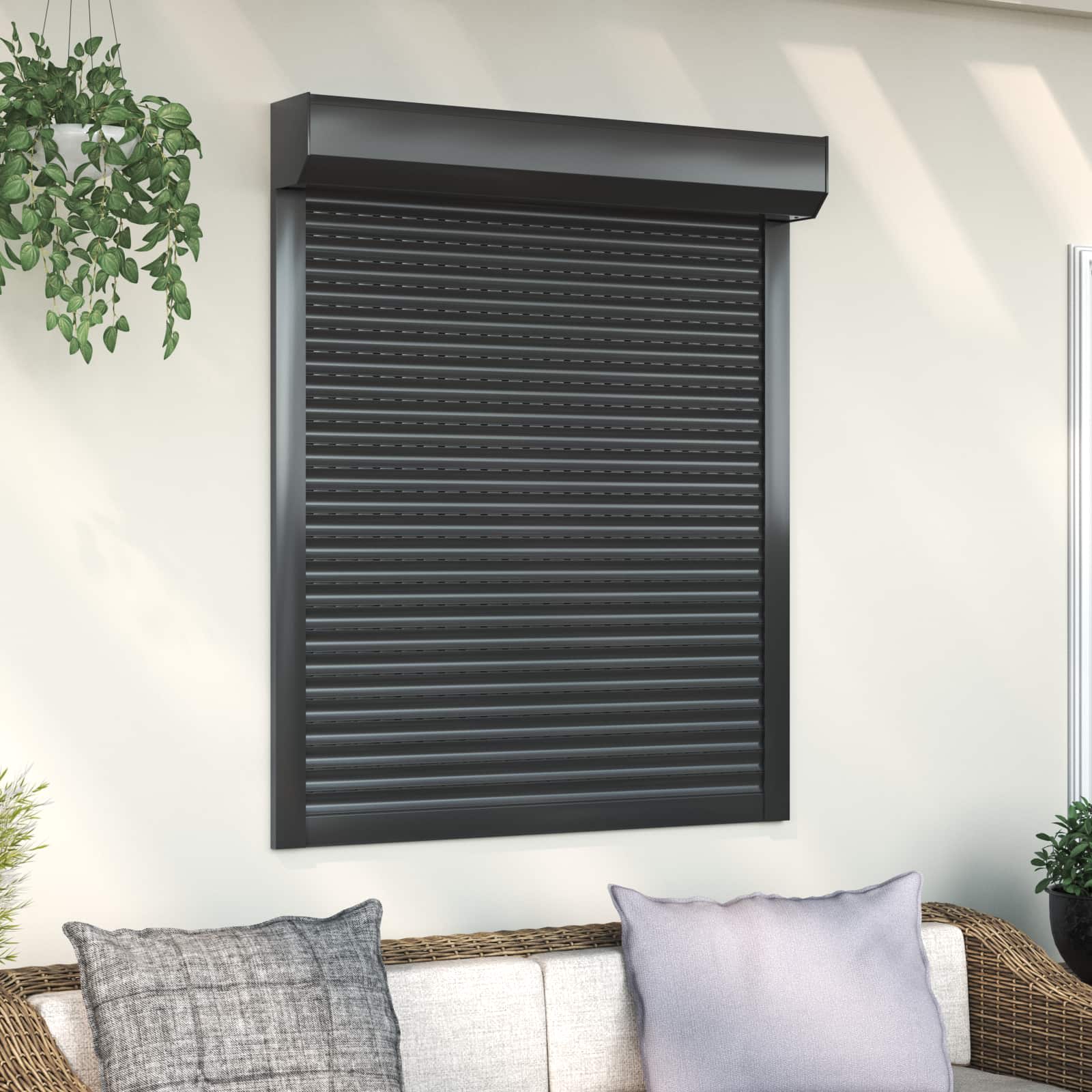 Roletna Antracit 100 x 120 cm Aluminij i poliuretan
