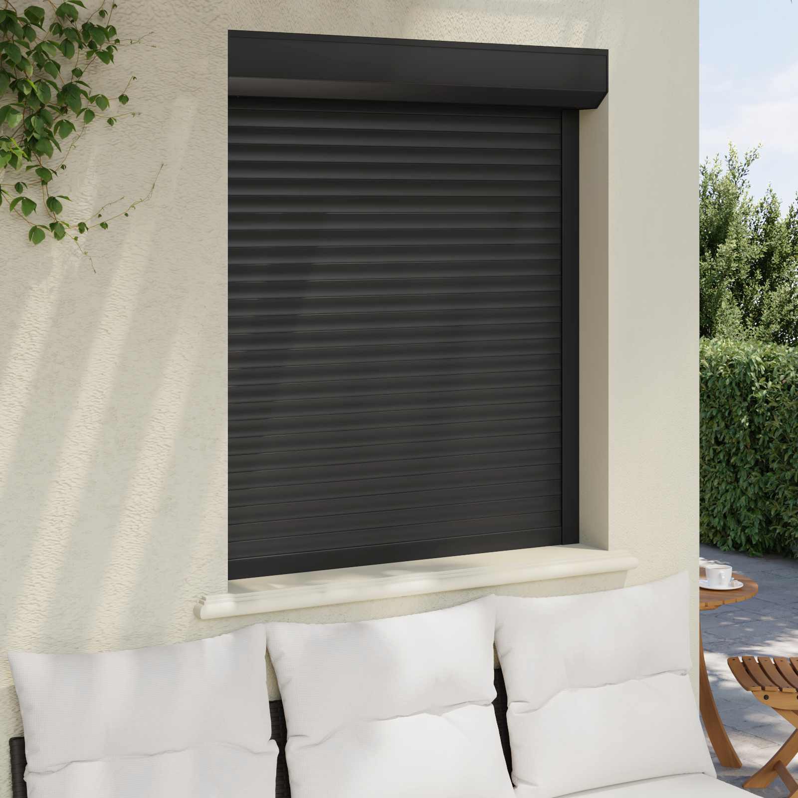 Roletna Antracit 100 x 120 cm Aluminij i poliuretan