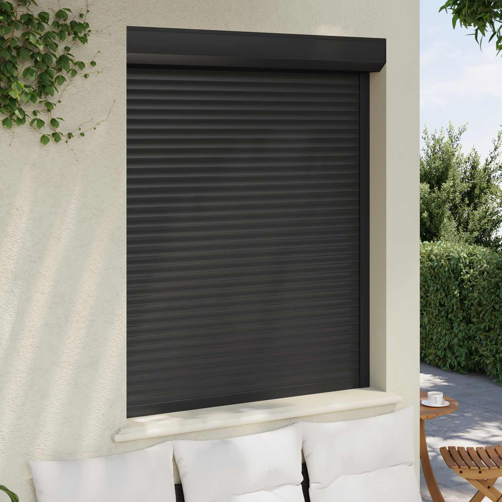 Roletna Antracit 120 x 150 cm Aluminij i poliuretan