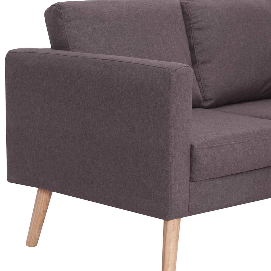 2-dijelni set sofa od tkanine bež