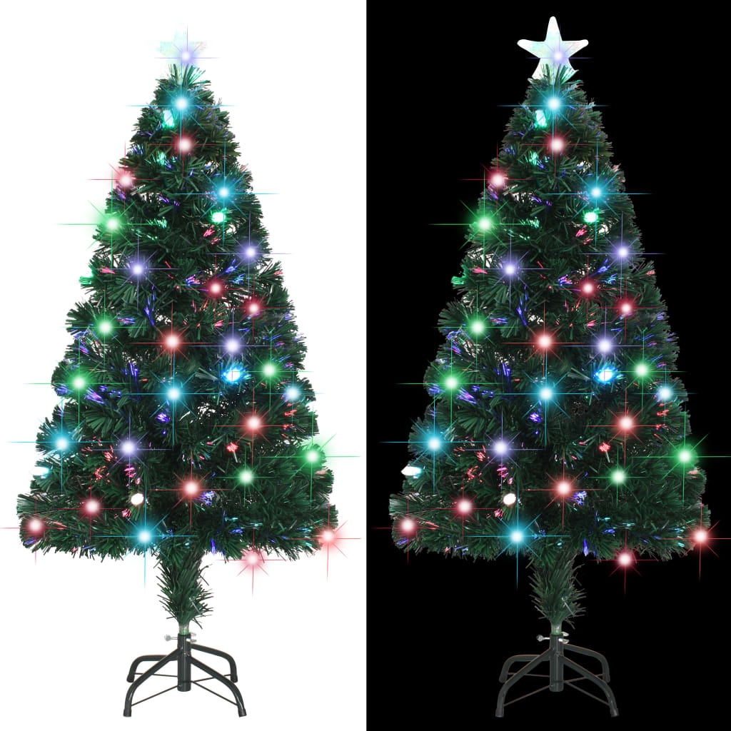 Osvijetljeno božićno drvce sa stalkom i LED 120 cm optička vlakna
