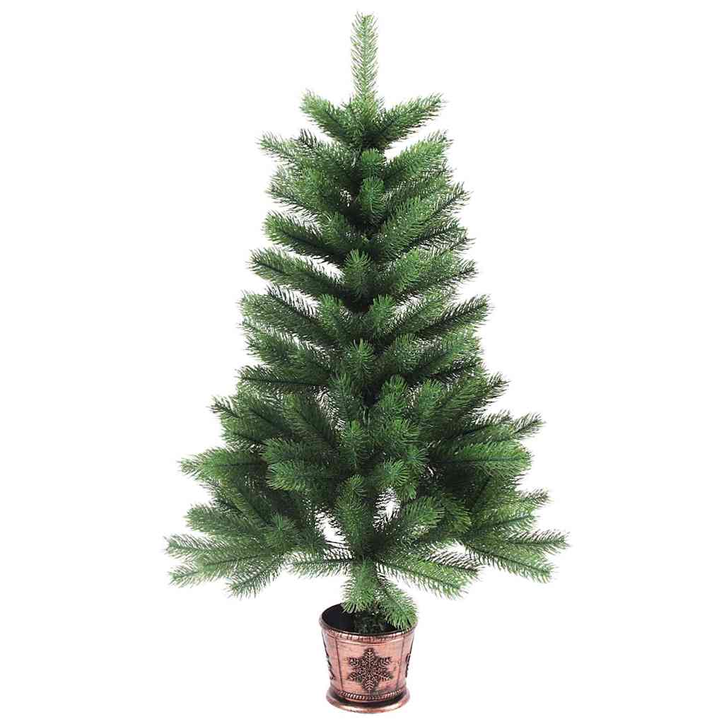 Umjetno božićno drvce s realističnim iglicama 90 cm zeleno