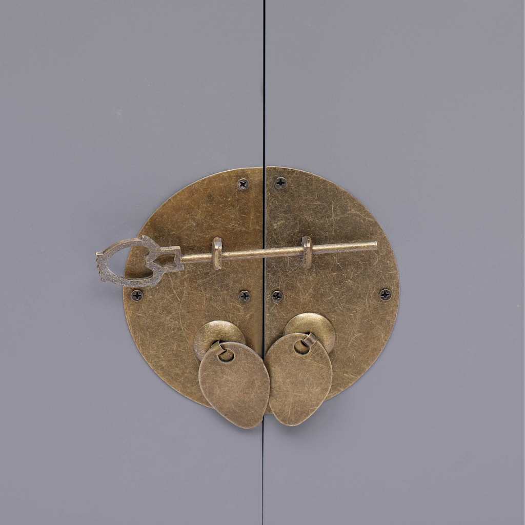 Noćni ormarić sivi 38 x 28 x 52 cm od drva paulovnije