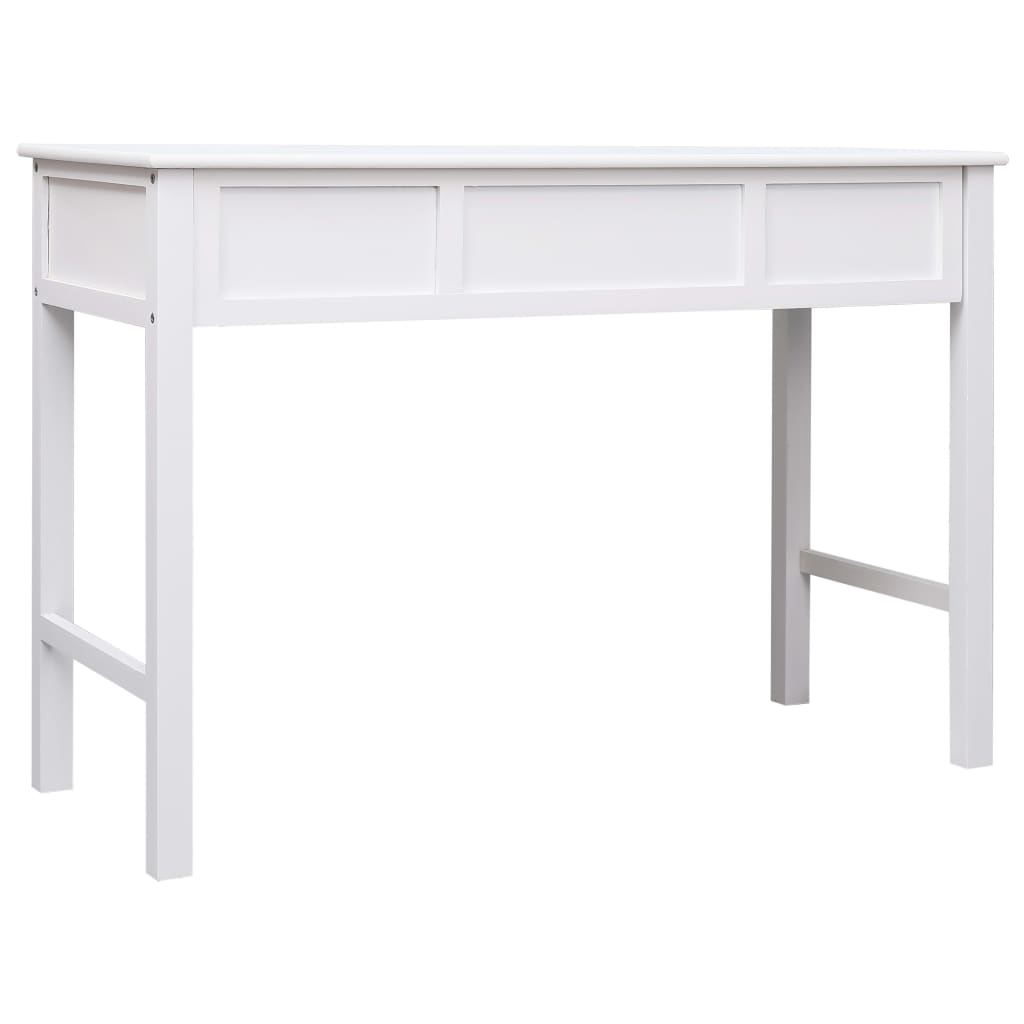 Pisaći stol bijeli 110 x 45 x 76 cm drveni