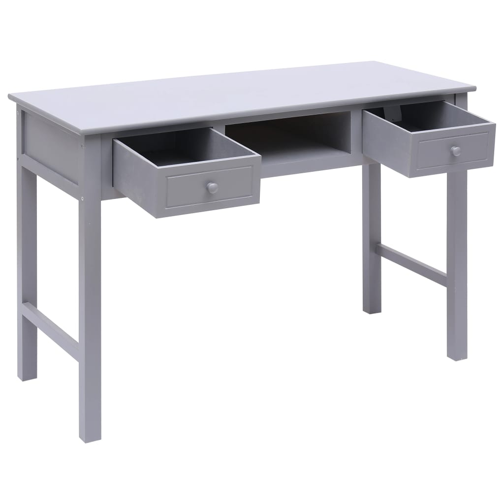 Pisaći stol sivi 110 x 45 x 76 cm drveni