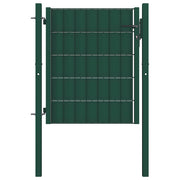 Vrata za ogradu PVC i čelik 100x81 cm Zelena