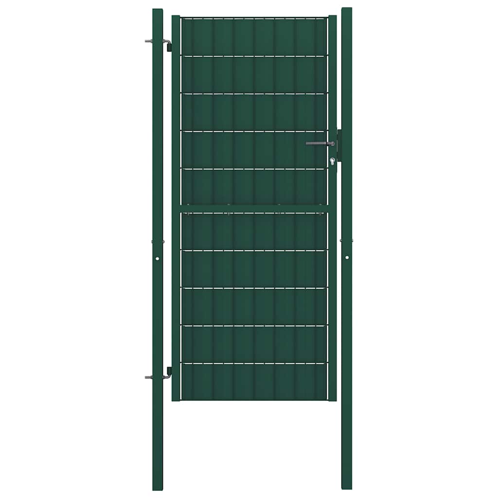 Vrata za ogradu PVC i čelik 100x164 cm Zelena