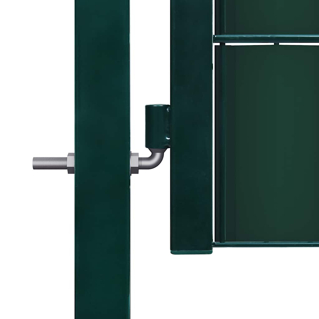 Vrata za ogradu PVC i čelik 100x204 cm Zelena