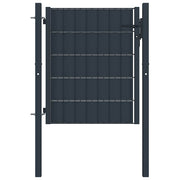 Vrata za ogradu PVC i čelik 100x100 cm Antracit