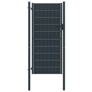 Vrata za ogradu PVC i čelik 100x204 cm Antracit