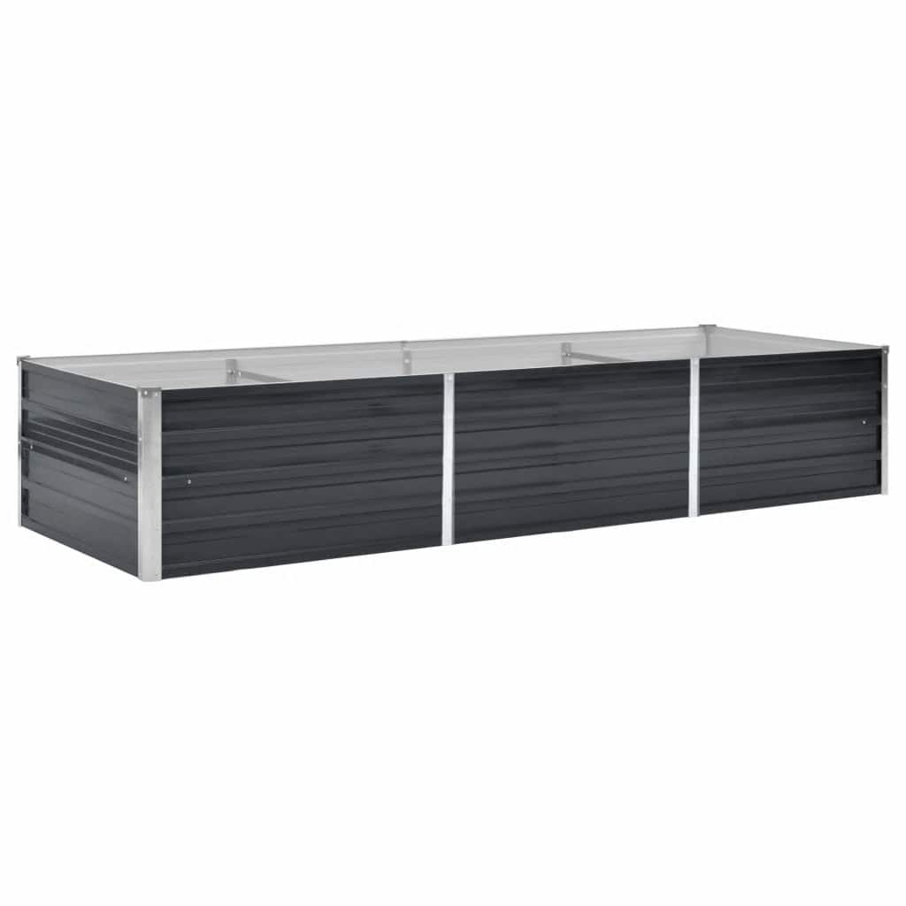 Povišena vrtna gredica antracit 240x80x45 cm pocinčani čelik