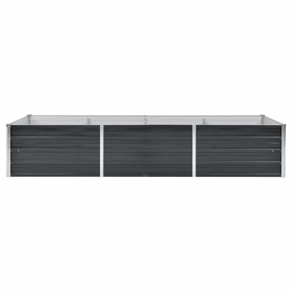 Povišena vrtna gredica antracit 240x80x45 cm pocinčani čelik