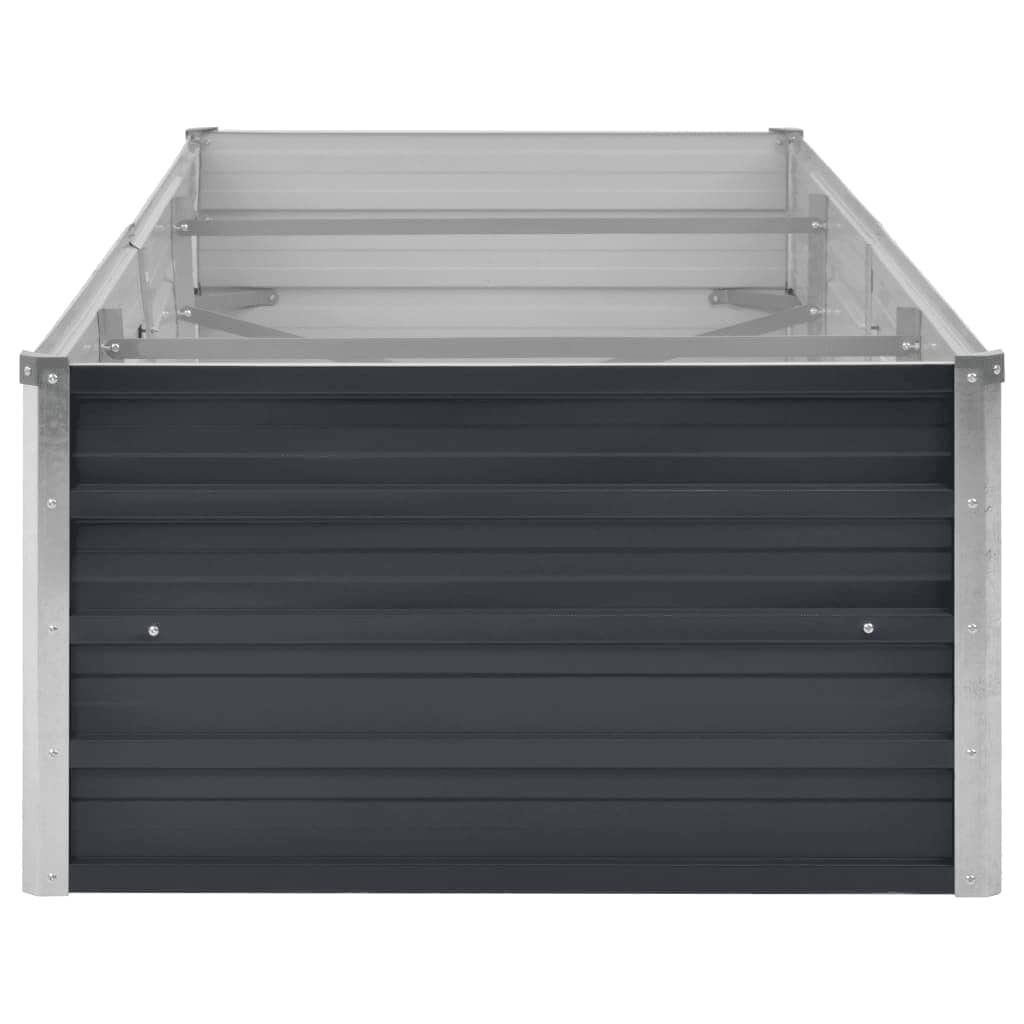 Povišena vrtna gredica antracit 240x80x45 cm pocinčani čelik